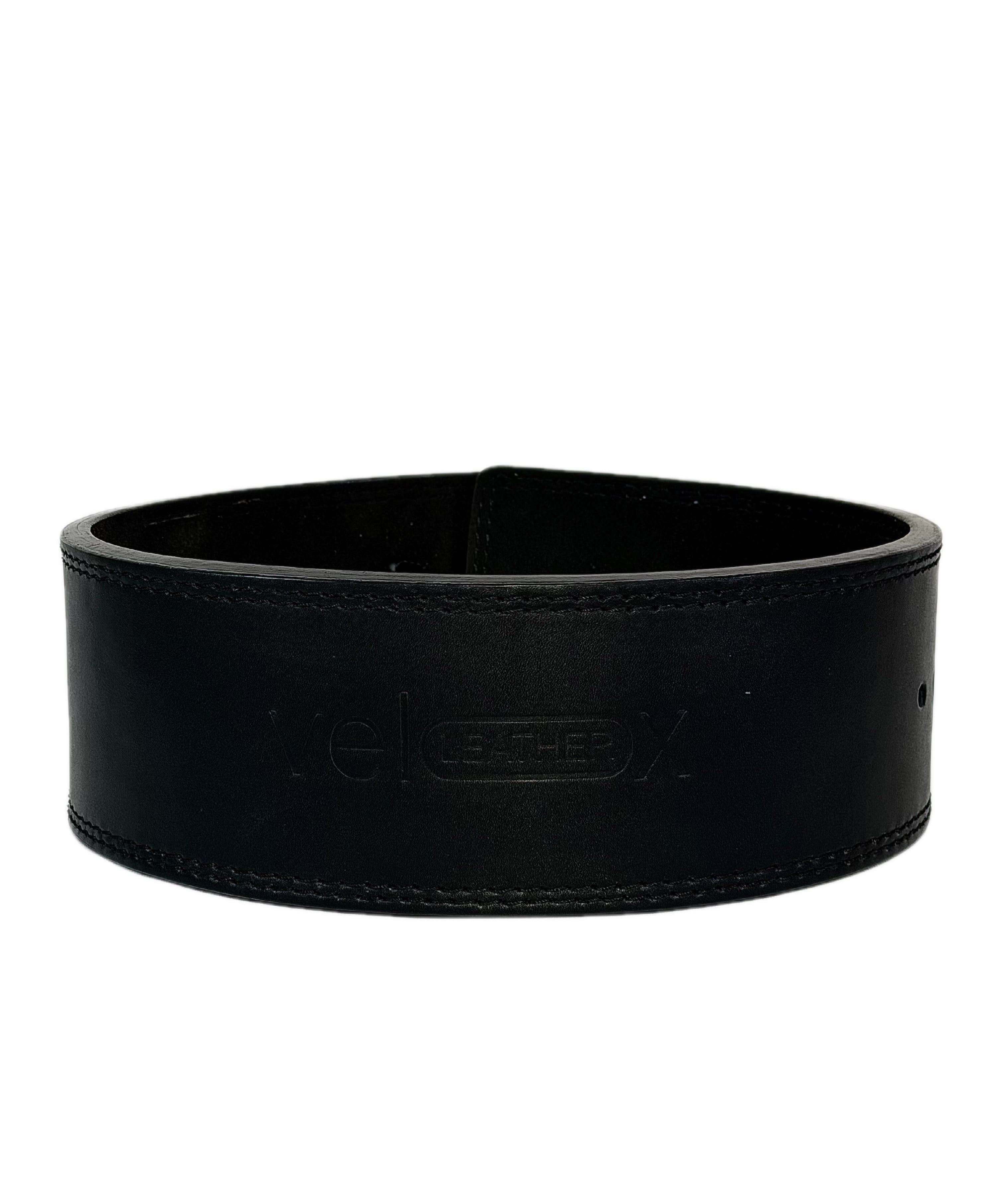 Black Leather Weightlifting Lever Belt