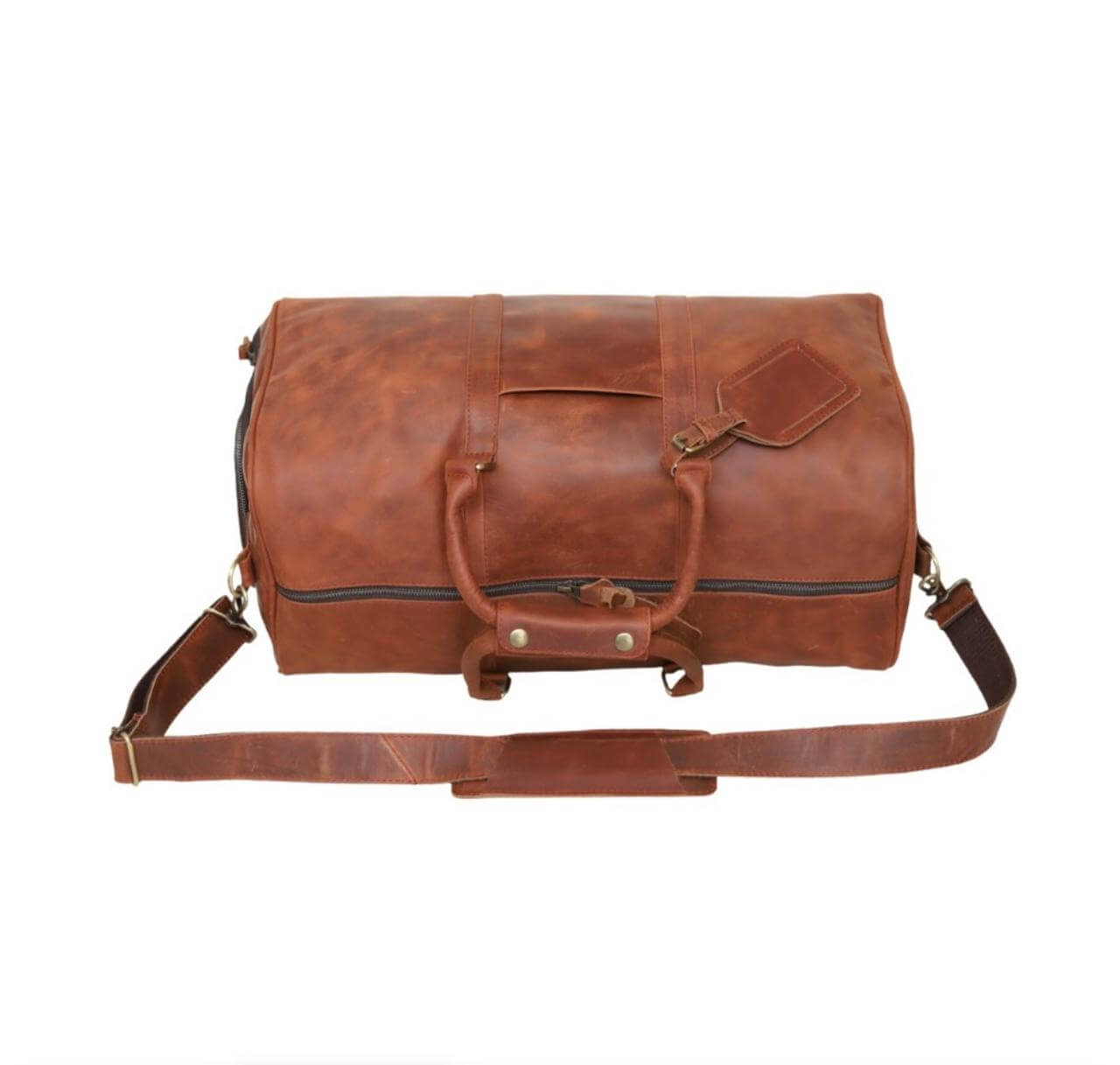 Travel Bag - Handstitched 100% Original Cowhide Leather